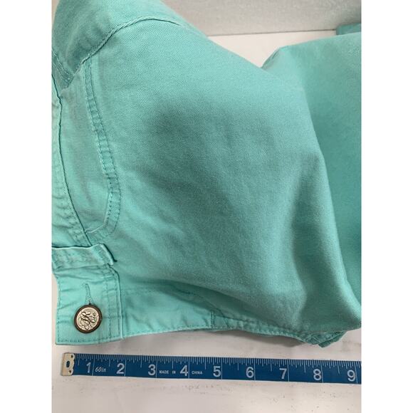 American Rag Cie Jeans Junior Size 7 S Skinny Stretch Blue Green Denim - Picture 6 of 9